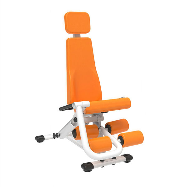 Leg Extension and Leg Curl Machine with Exercise Bench, 6-level adjustable resistance with hydraulic cylinder