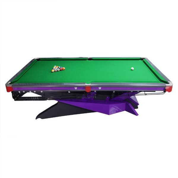 Elite Tournament Billiard Table – High Wool Cloth, Carbon Fiber Finish & LED Ambient Lighting - Image 3