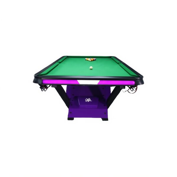 Pro Series LED Pool Table – Carbon Steel Frame, Wool Felt & 3-Piece Slate Surface - Image 3