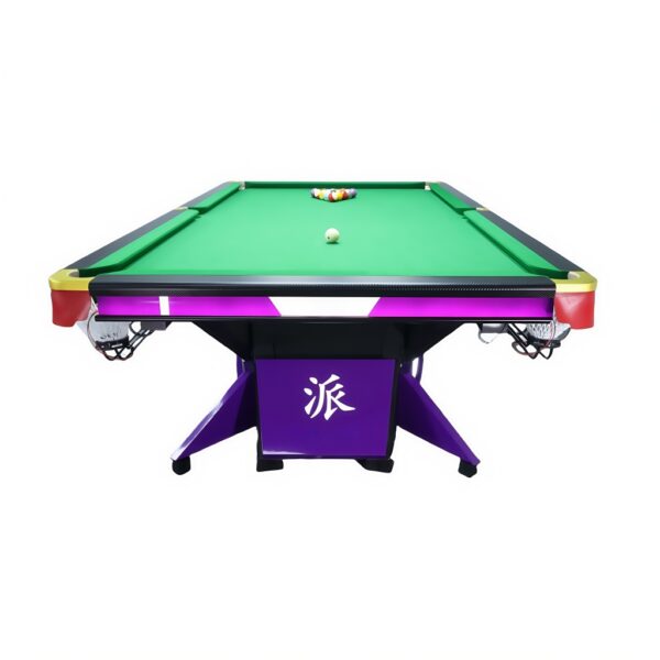 Billiard Table – Carbon Steel Frame, Wool Felt, LED Lighting & Copper Pockets - Image 4