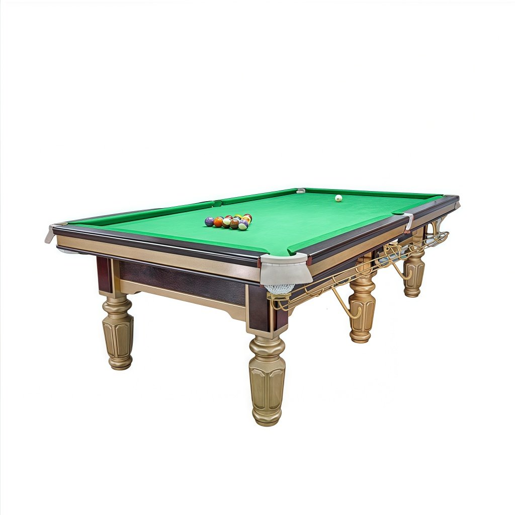 Pool Table – Solid Oak Frame, 99.9% Wool Cloth & 3-Piece Slate Construction - Image 4