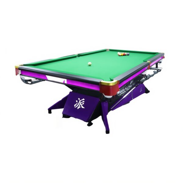 Billiard Table – Carbon Steel Frame, Wool Felt, LED Lighting & Copper Pockets - Image 5