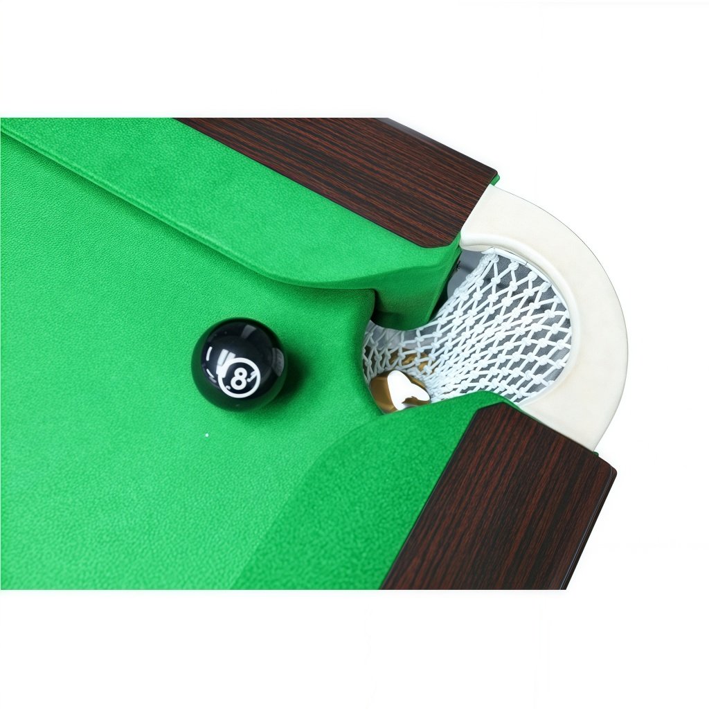 Pool Table – Solid Oak Frame, 99.9% Wool Cloth & 3-Piece Slate Construction - Image 6