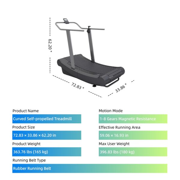 Non-motorized treadmill