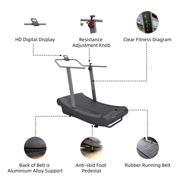 Non-motorized treadmill