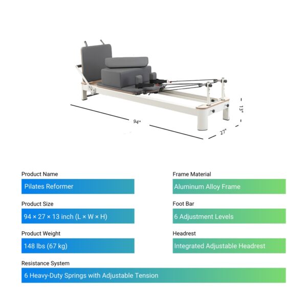 Aluminum Alloy Pilates Reformer